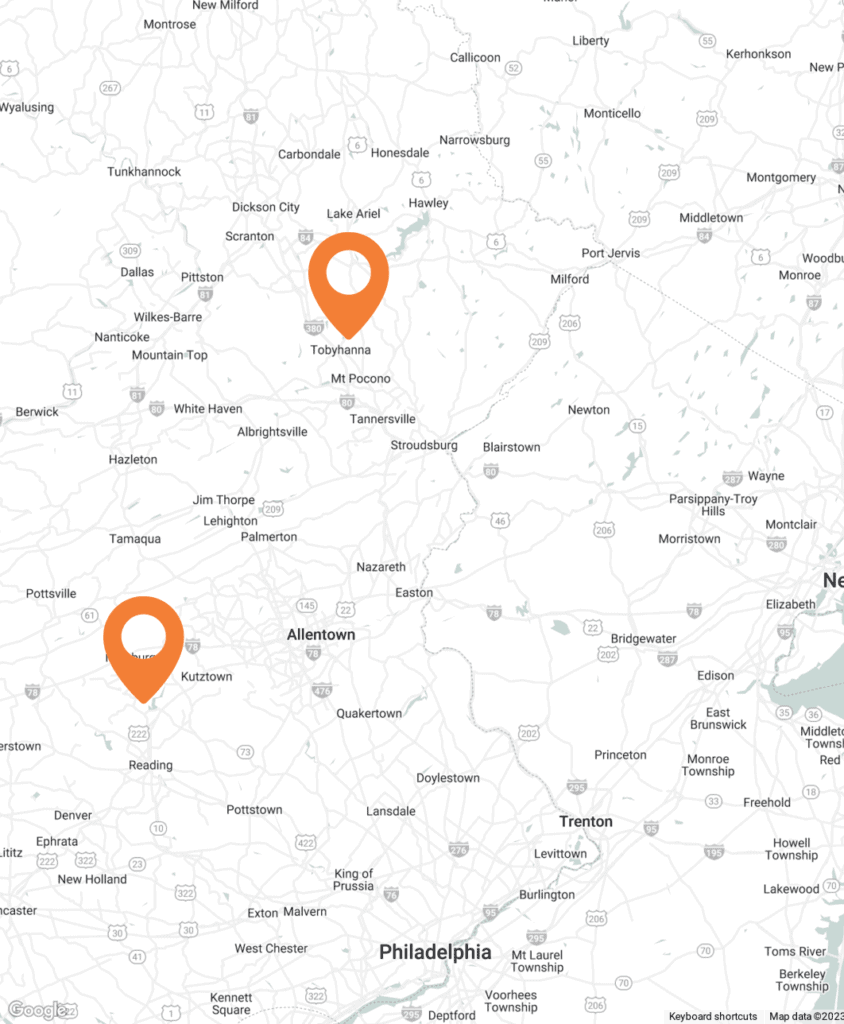 Locations 9 Pennsylvania